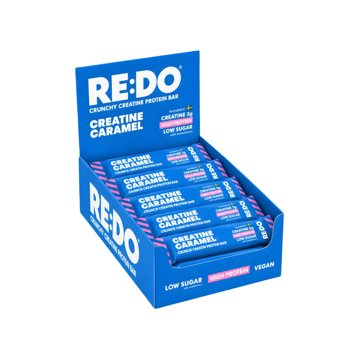 15 x REDO Creatine Bar 40 g Cookies Caramel, bild 1 av 1
