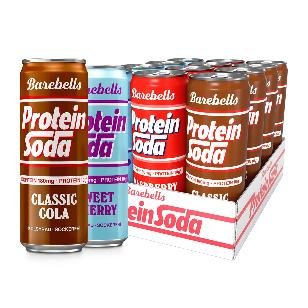 12 x Barebells Protein Soda 355 ml Mixflak, bild 1 av 1