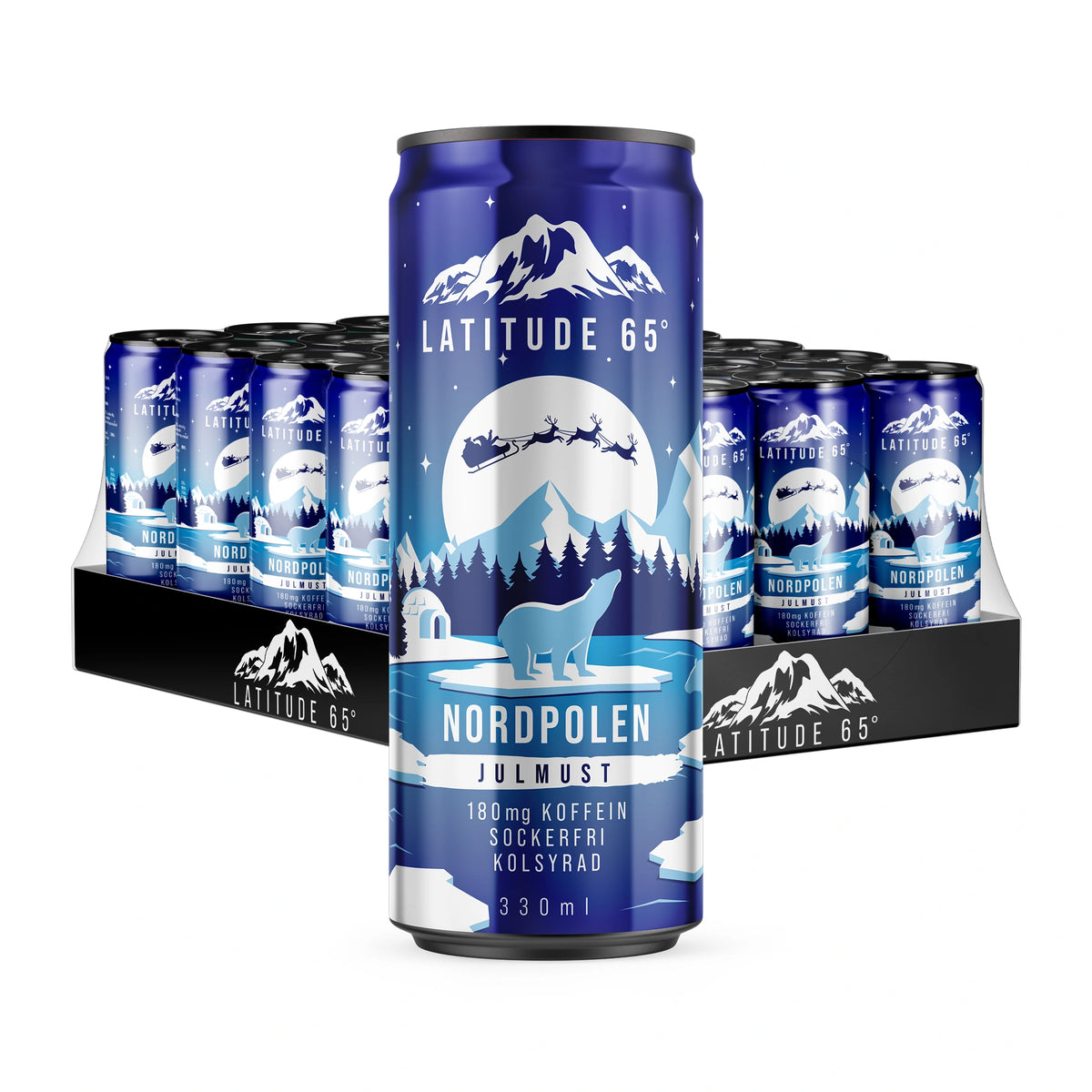 24 x Latitude 65 330 ml Nordpolen - Julmust, bild 1 av 1