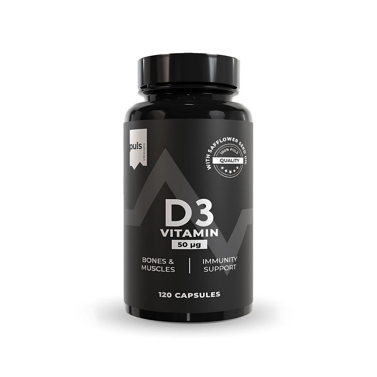 Puls Nutrition Vitamin D3 50µg 120 capsules, bild 1 av 1