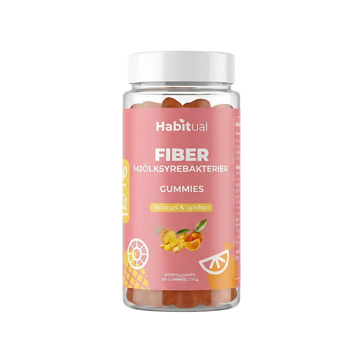 Habitual Fiber &amp; Mjölksyrabakterier Gummies 60 st, bild 1 av 1