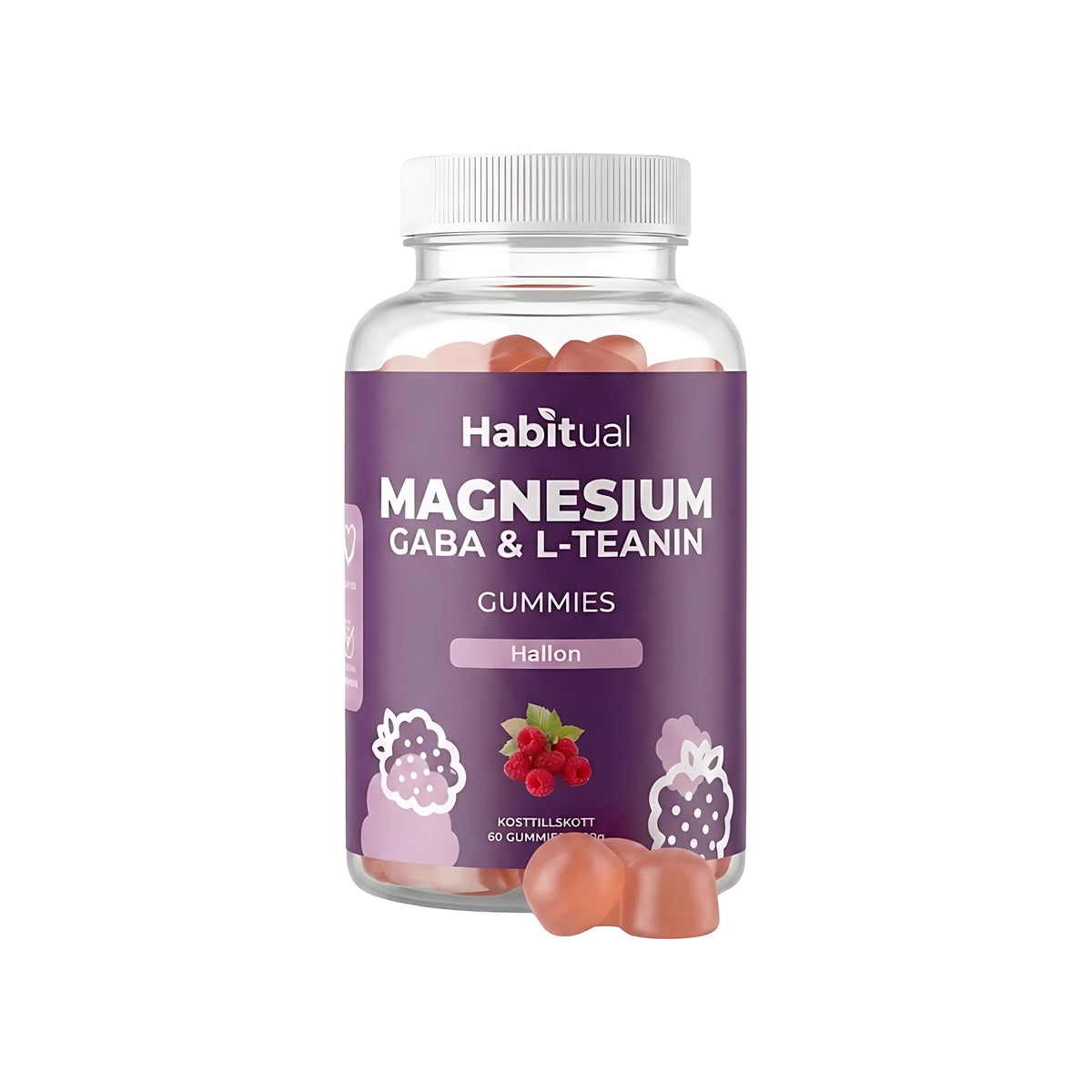 Habitual Magnesium GABA &amp; L-teanin Gummies 60 st, bild 1 av 1