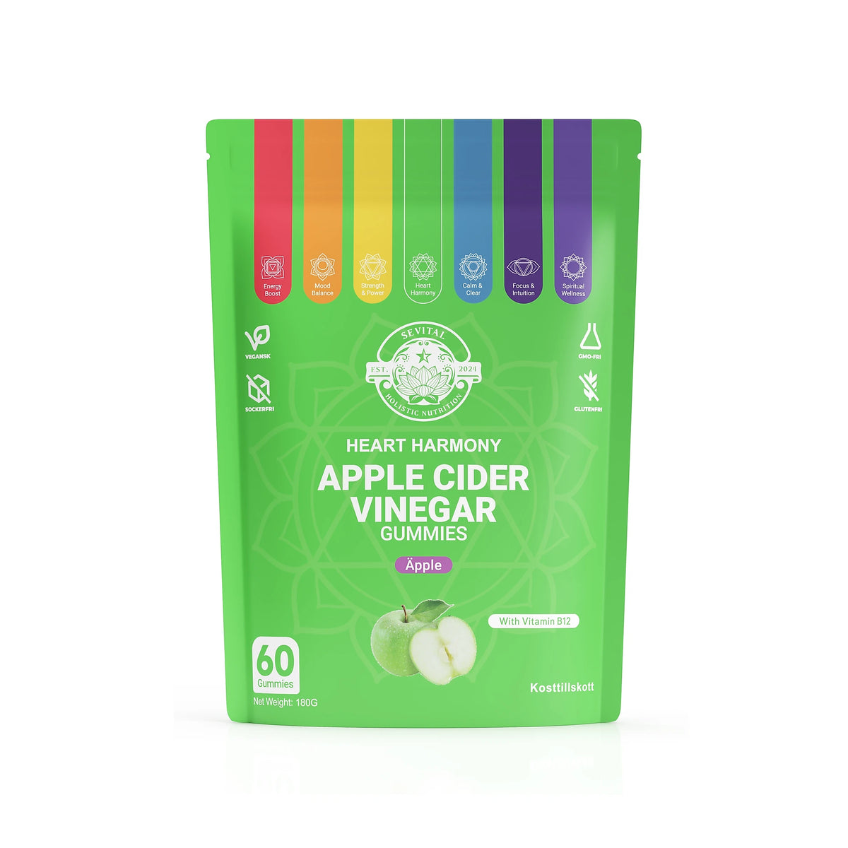 Sevital Äppelcidervinäger Gummies 60 st, bild 1 av 1