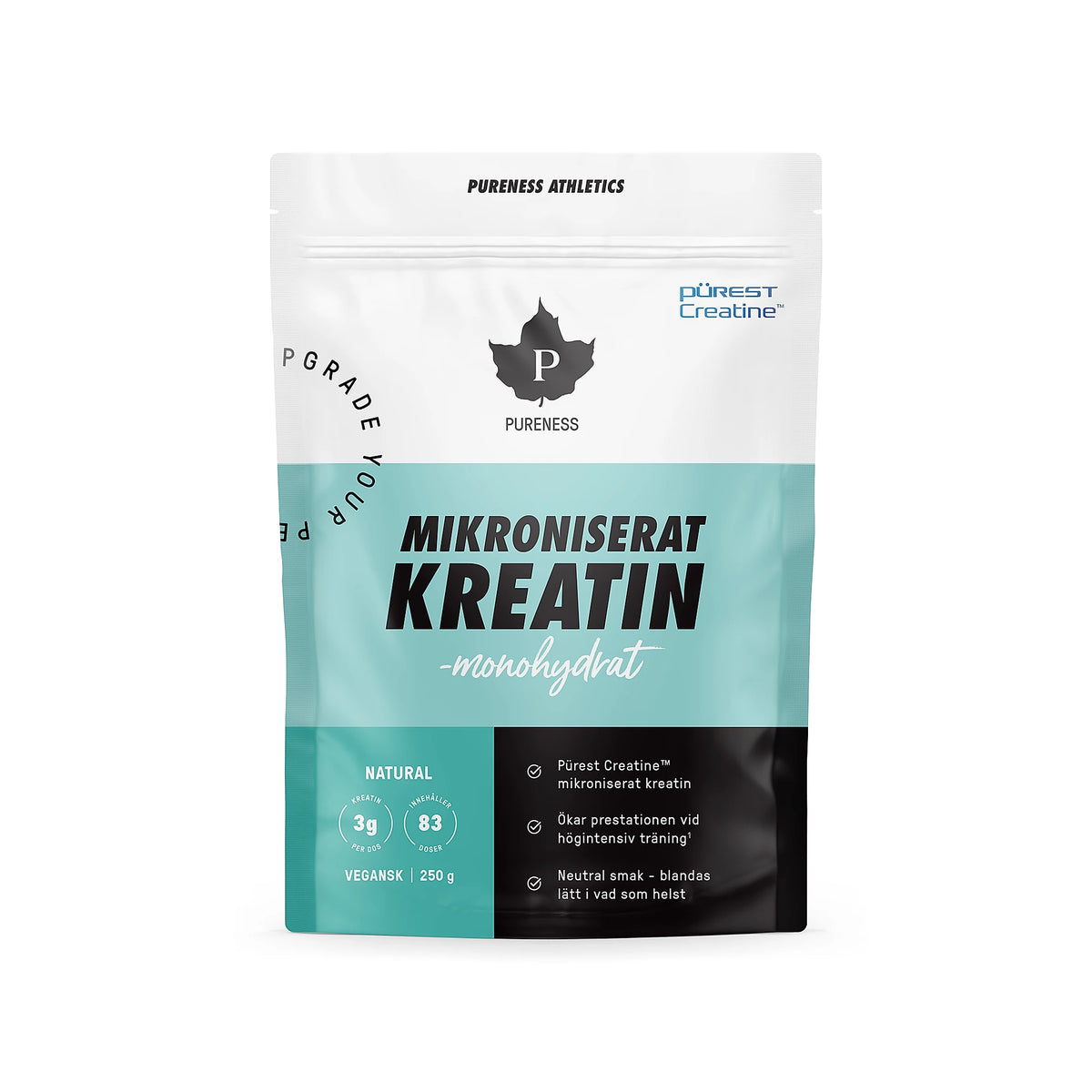 Pureness Athletics Mikroniserat Kreatinmonohydrat Pürest 250 g