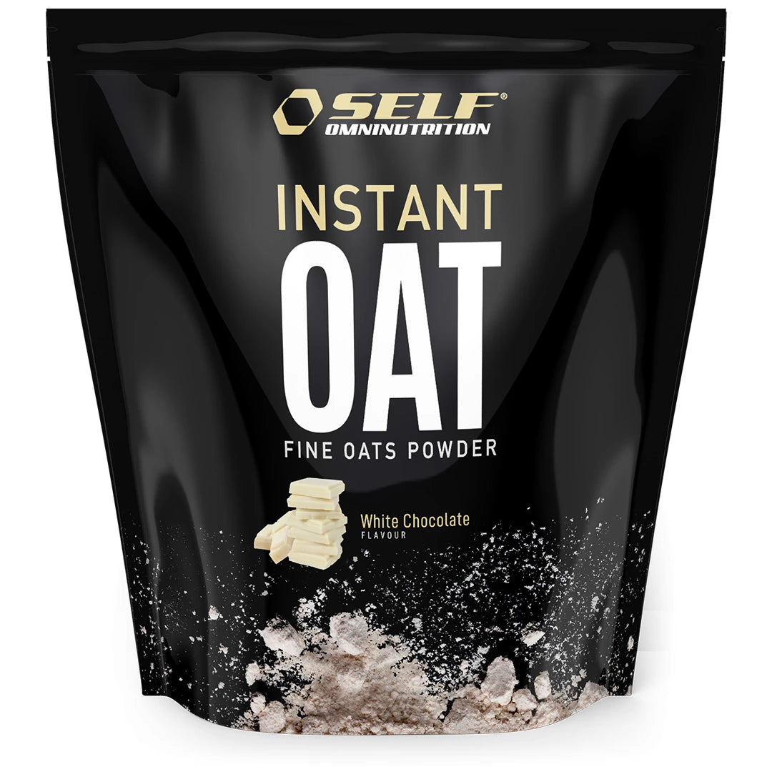Self Omninutrition Instant Oat 1 kg havremjöl i en svart påse för smaken White Chocolate., bild 4 av 14