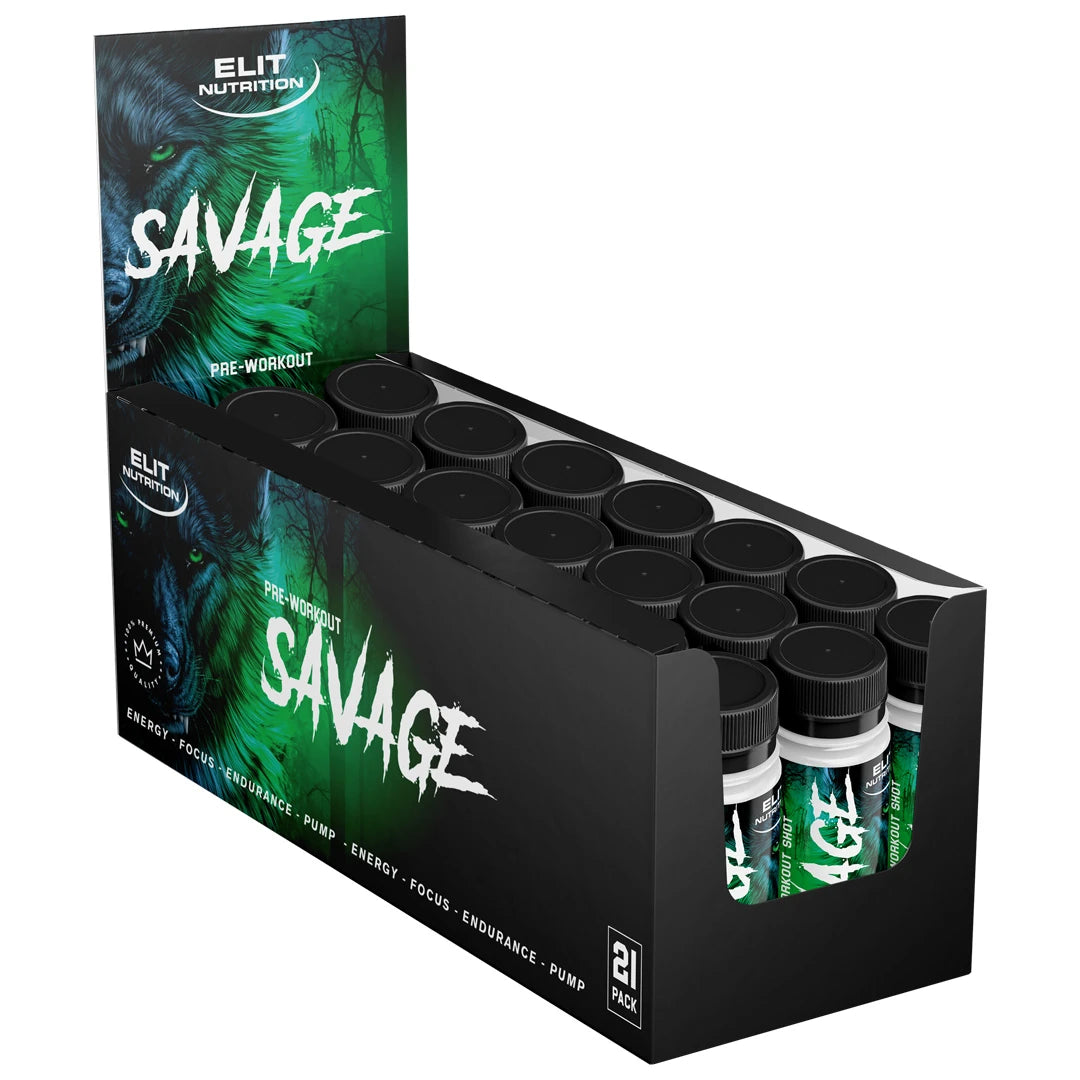 21 x Elit Nutrition Savage PWO Shot Mixpack 60 ml, bild 1 av 1